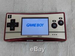 Z5480 Nintendo Gameboy micro console Famicom color Japan withbox pouch adapter