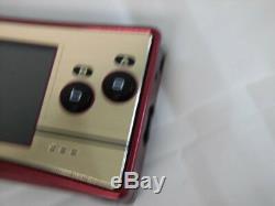 Z7207 Nintendo Gameboy micro console Famicom color Japan withbox pouch adapter