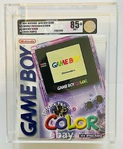 1999 Nintendo Gameboy Couleur Atomique Violet Vga 85+ Rare