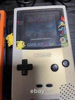 1999 Nintendo Jeu Garçon Couleur Pokemon Center Console Limitée 2set Et Câble De Poche