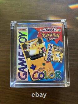 1999 Nintendo Jeu Garçon Couleur Pokemon Pikachu Jaune Édition Spéciale Console Cib