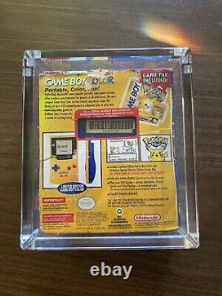 1999 Nintendo Jeu Garçon Couleur Pokemon Pikachu Jaune Édition Spéciale Console Cib
