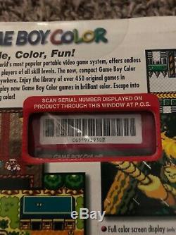 1999 Rare Nintendo Game Boy Color Berry Collectionneurs Article Neuf Scellé