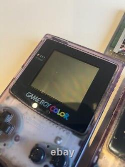 2 x Système de jeu portable Nintendo Game Boy Color violet atomique