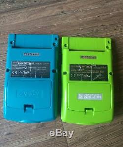 2x Console Nintendo Sp +3 Gameboy Advance + 2 Couleurs Gameboy. Des Charges D'extras