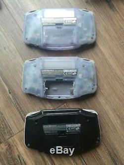 2x Console Nintendo Sp +3 Gameboy Advance + 2 Couleurs Gameboy. Des Charges D'extras