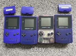 4 X Bundle de consoles Nintendo Gameboy Color fonctionnelles LIRE LA DESCRIPTION