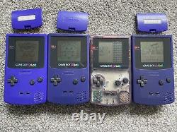 4 X Nintendo Gameboy Colour Console Bundle Working Lire Description