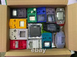 73 X Genuine Nintendo Game Boy Shells Tous Les Modèles Et Couleurs Job Lot Bundle