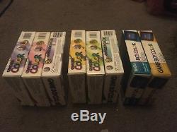 8 Consoles De Couleur Nintendo Gameboy En Boîte. Complet Et Condition De Collecteur