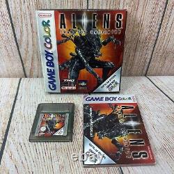 Aliens Thanatos Rencontre Nintendo Game Boy Color Boîte Complète avec Manuel PAL