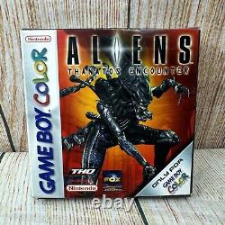 Aliens Thanatos Rencontre Nintendo Game Boy Color Boîte Complète avec Manuel PAL