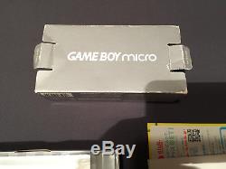 Argent Couleur Nintendo Game Boy Micro Poche Dans La Boîte