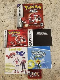 Authentique Complet En Boîte Pokemon Gameboy Couleur Game Boy Advance Lot Gbc Gba