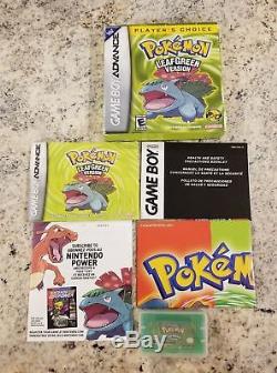 Authentique Complète Dans Boîte Pokemon Gameboy Couleur Game Boy Advance Lot Gbc Gba