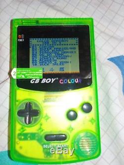 Backlit GB Boy Color Avec 8 Jeux Pokemon + Gba Sp Ags 001 Link Cable & Charger