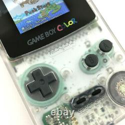 Blanc Clair Rénové Jeu Boy Couleur Gbc Console Avec High Backlight LCD Mod