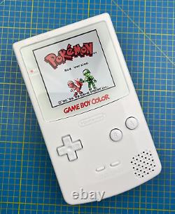 Boutons blancs Nintendo GameBoy Color Q5 OSD XL Laminate Affichage IPS en couleur