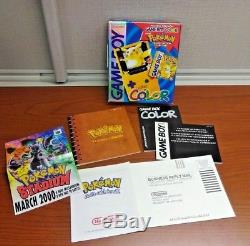 Box Uniquement Pokemon Jaune Gameboy Color Special Edition Pikachu Box Uniquement