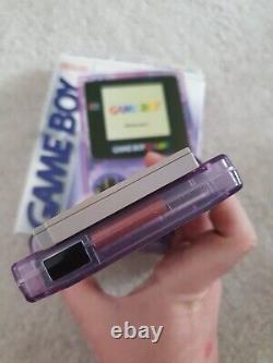 Boxed Nintendo Cgb-001 Game Boy Color Purple, Et Jeu Gratuit