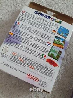 Boxed Nintendo Cgb-001 Game Boy Color Purple, Et Jeu Gratuit