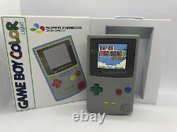 Boxed Nintendo Gameboy Color Light Super Famicom Ips Backlight & Glass Screen