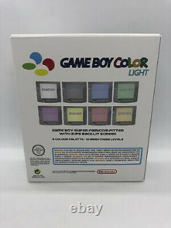 Boxed Nintendo Gameboy Color Light Super Famicom Ips Backlight & Glass Screen