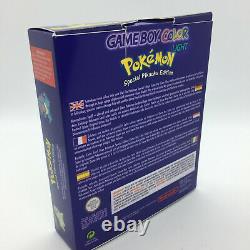 Boxed Nintendo Gameboy Color Lumière Pokemon Édition Ips Rétro-éclairage Et Verre Écran