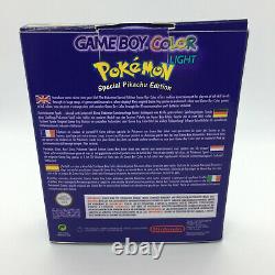 Boxed Nintendo Gameboy Color Lumière Pokemon Édition Ips Rétro-éclairage Et Verre Écran