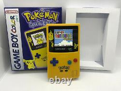 Boxed Nintendo Gameboy Couleur Light Pokemon Ips Backlight & Glass Screen