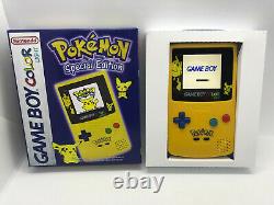 Boxed Nintendo Gameboy Couleur Light Pokemon Ips Backlight & Glass Screen