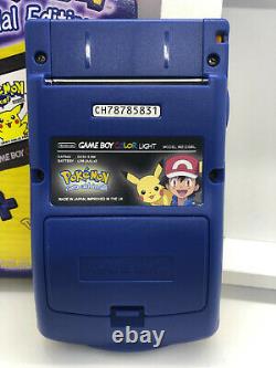 Boxed Nintendo Gameboy Couleur Light Pokemon Ips Backlight & Glass Screen