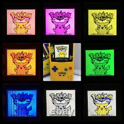 Boxed Nintendo Gameboy Couleur Light Pokemon Ips Backlight & Glass Screen