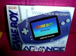 Brand New Ecran Couleur Large Pour Box Nintendo Gameboy Advance, Non Scellé, Violet