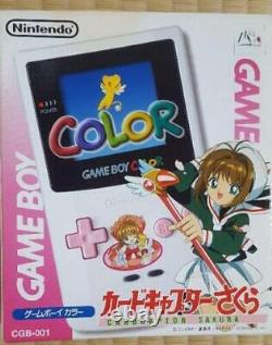 Cardcaptor Sakura Game Boy Couleur Console En Carton Cgb-001 Pink White Jp Nintendo