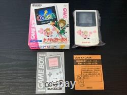 Cardcaptor Sakura Nintendo Game Boy Couleur Console En Carton Cgb-001 Rose Blanc