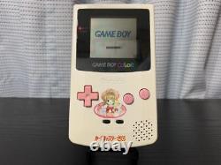 Cardcaptor Sakura Nintendo Game Boy Couleur Console En Carton Cgb-001 Rose Blanc