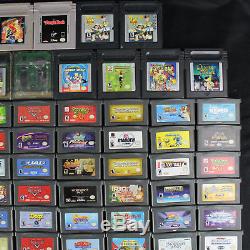 Cartouche Game Boy Nintendo Seulement Lot De 99 Gba Advance, 10 Go D'origine, 5 Couleurs Gbc