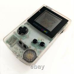 Clair blanc Console Nintendo Game Boy Color GBC rechargeable avec carte et chargeur