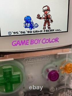 Clear Gameboy Couleur Funnyjouer Laminé Q5 2.0 Ips Console Gbc Game Boy