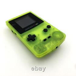 Colorful Rechargeable Game Boy Couleur Gbc Console Avec 5 Niveaux Rétroéclairage LCD Mod