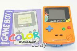 Console Couleur Nintendo Gameboy Color Pokemon Orange En Édition Limitée 290