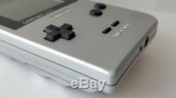 Console Couleur Nintendo Gameboy Light Silver Mgb-101 Coffret / Rétro-éclairage Ok-c9