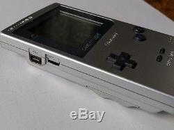 Console Couleur Nintendo Gameboy Light Silver Mgb-101 Coffret / Rétroéclairage Ok-v6