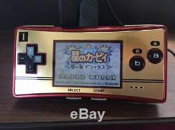 Console Couleur Nintendo Gameboy Micro Famicom Avec Le Logiciel 3game Nm F / S Rare
