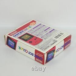 Console De Couleur De Jeu Garçon Red Cgb-001 Boxed Nintendo C16215763 Fabriqué En Japon GB