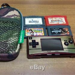 Console De Couleur Rare Nintendo Gameboy Micro Famicom Testée Pour Le 20e Anniversaire F / S