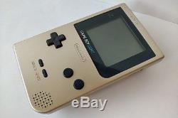 Console De Jeu Game Boy Light Gold Mgb-101, Manuel, Cartouche De Jeu Coffret Set-a828