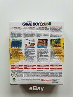 Console De Jeu Nintendo Gameboy Couleur Jaune Limited Console Rare En Boîte Scellée À L'usine