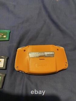 Console De Poche Nintendo Game Boy Advance Dans Orange Gba / Gameboy Agb-001